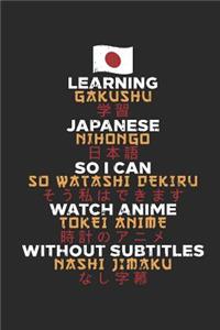Learning Japanese So I Can Watch Anime Without Subtitles