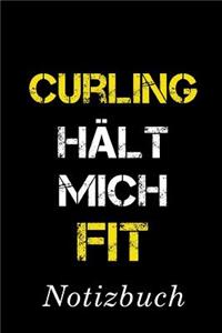 Curling Hält Mich Fit Notizbuch