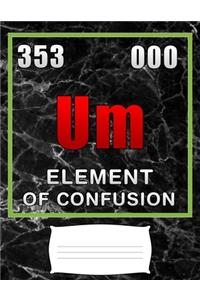 Um element of confusion