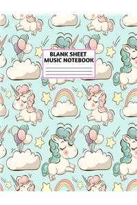 Blank Sheet Music Notebook