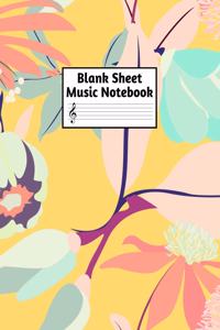 Blank Sheet Music Notebook