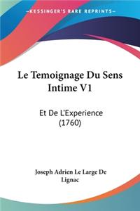 Temoignage Du Sens Intime V1