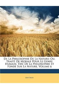 De La Philosophie De La Nature