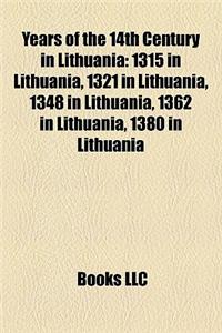 Years of the 14th Century in Lithuania