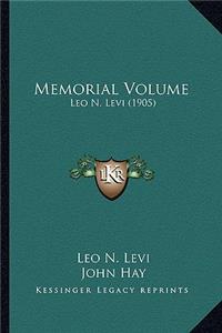 Memorial Volume