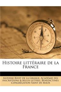 Histoire Litteraire de La France