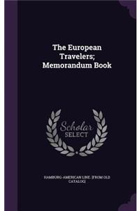 European Travelers; Memorandum Book