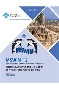 Mswim 12 Proceedings of the 15th ACM International Conference on Modeling, Analysis and Simulation of Wireless and Mobile Systems