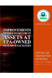Improvements Needed to Secure IT Assets at EPA-Owned Research Facilities
