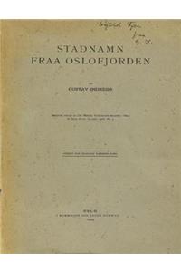 Stadnamn fraa Oslofjorden