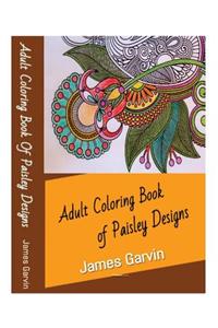 Adult Coloring Book of Paisley Designs