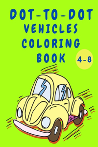 Dot to Dot Vehicles Coloring Book