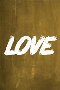 Chalkboard Journal - LOVE (Yellow)