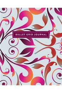 Bullet Grid Journal: Purple Pattern, 150 Dot-Grid Pages, 8-X10-