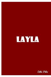 Layla - Red Personalized Notebook / Extended Lines / Soft Matte Cover