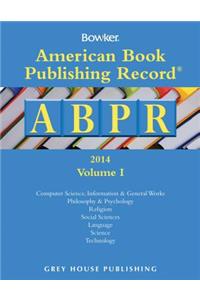 American Book Publishing Record Annual - 2 Vol Set, 2014