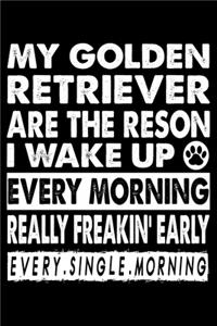 My Golden Retriever Are The Reason I Wake Up Every Morning Really Freakin' Early Every.Single.Morning.