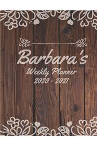 Barbara's Weekly Planner 2020 to 2021