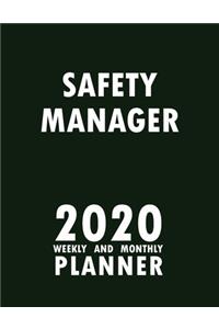 Safety Manager 2020 Weekly and Monthly Planner