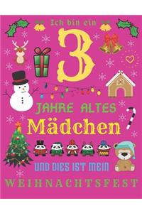 Ich bin ein 3 Jahre altes Mädchen und dies ist mein Weihnachtsfest