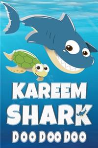 Kareem: Kareem Shark Doo Doo Doo Notebook Journal For Drawing or Sketching Writing Taking Notes, Custom Gift With The Boys Name Kareem