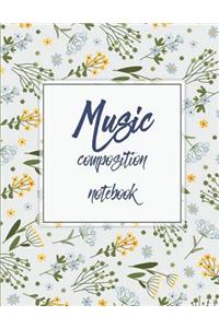 Music composition notebook