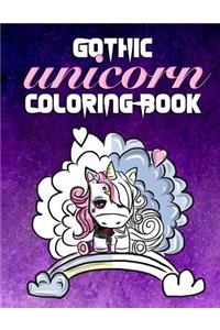 Gothic Unicorn Coloring Book