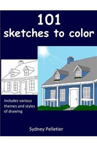 101 Sketches to Color