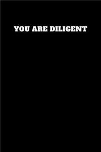 You Are Diligent