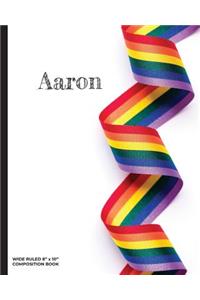 Aaron - Wide Ruled Composition Book