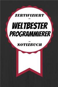 Notizbuch - Zertifiziert - Weltbester - Programmierer