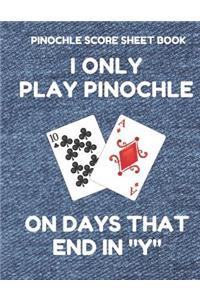 Pinochle Score Sheet Book