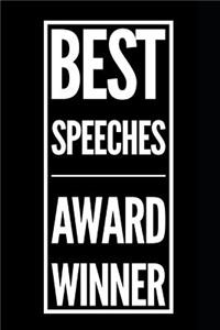 Best Speeches Award Winner
