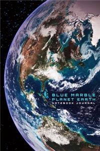 Blue Marble Planet Earth Notebook Journal