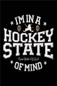 I'm In A Hockey State Of Mind New York USA: Writing Journal For Kids (notebook, journal, diary)