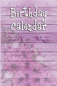 Birthday Calendar