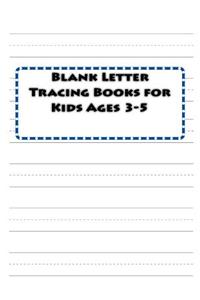 Blank Letter Tracing Books for Kids Ages 3-5