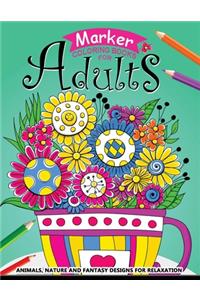 Marker Coloring books for adults