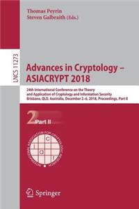 Advances in Cryptology - Asiacrypt 2018