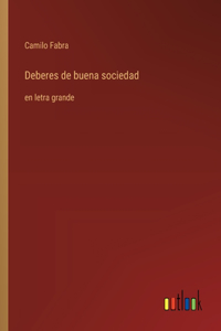 Deberes de buena sociedad