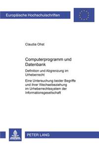 Computerprogramm Und Datenbank