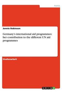 Germany's international aid programmes