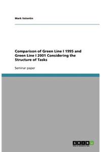 Comparison of Green Line I 1995 and Green Line I 2001 Considering the Structure of Tasks