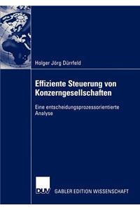 Effiziente Steuerung Von Konzerngesellschaften