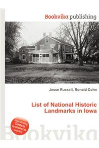 List of National Historic Landmarks in Iowa