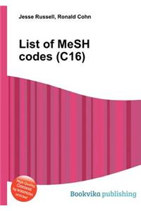 List of Mesh Codes (C16)