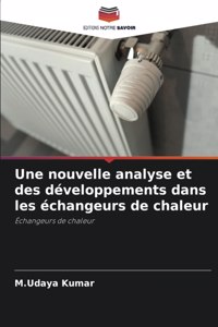 nouvelle analyse et des développements dans les échangeurs de chaleur