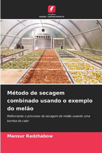 Método de secagem combinado usando o exemplo do melão