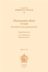 Dictionnaire Deme (Tchad). Precede de Notes Grammaticales