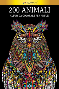 200 Animali - Album da colorare per adulti